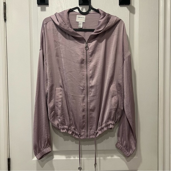Forever 21 purple silk sweater - Picture 1 of 4
